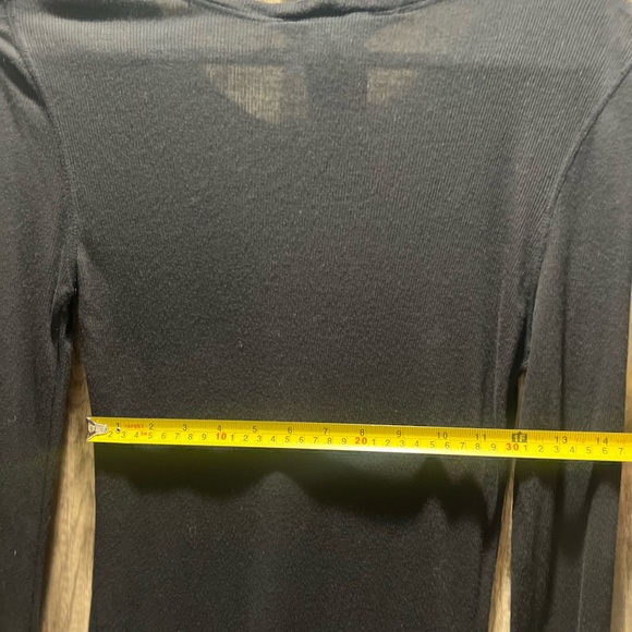 BCBG Max Azria Black Long Sleve Dress Size Large EUC - Picture 7 of 7